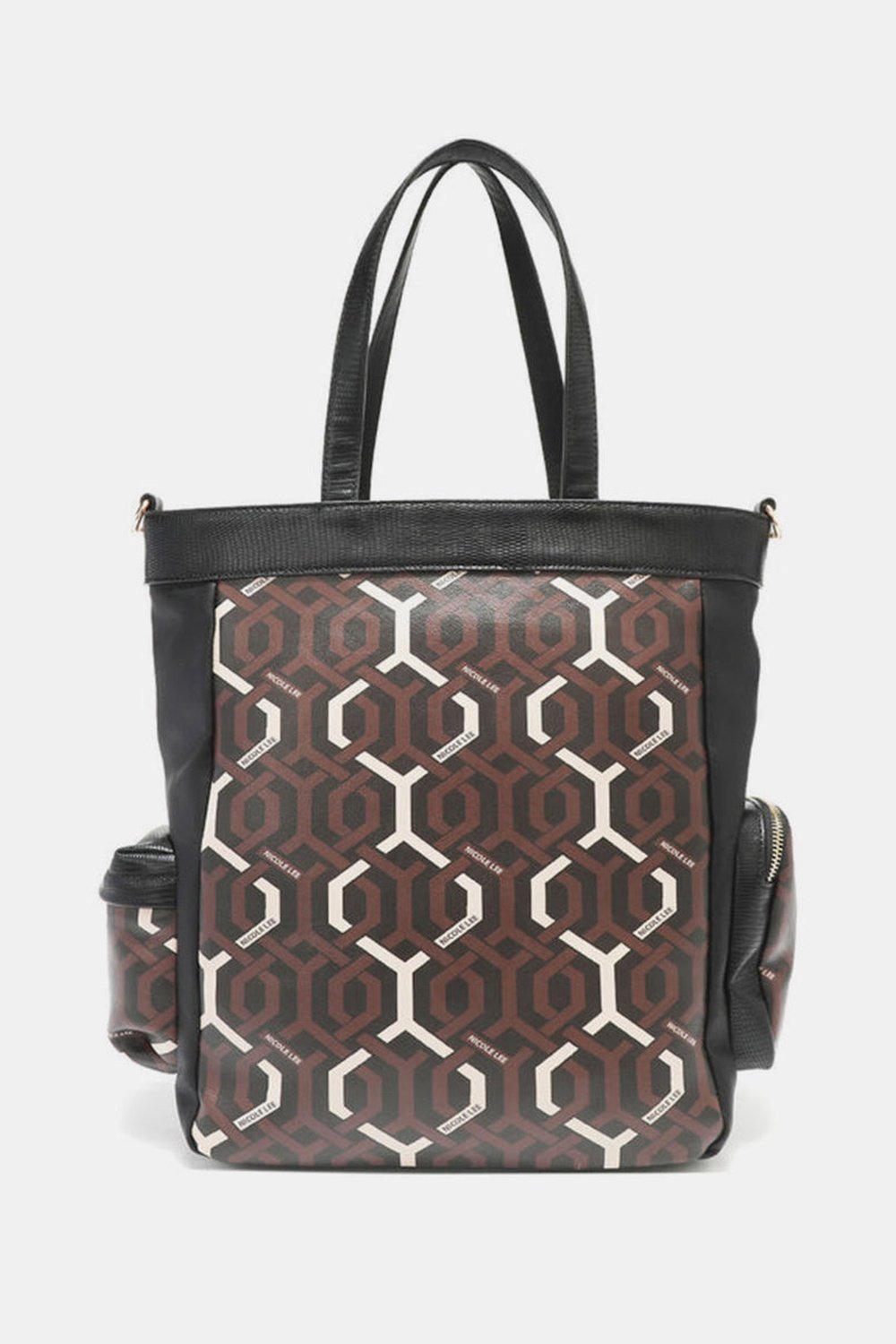 Nicole Lee USA Geometric Pattern Tote Bag