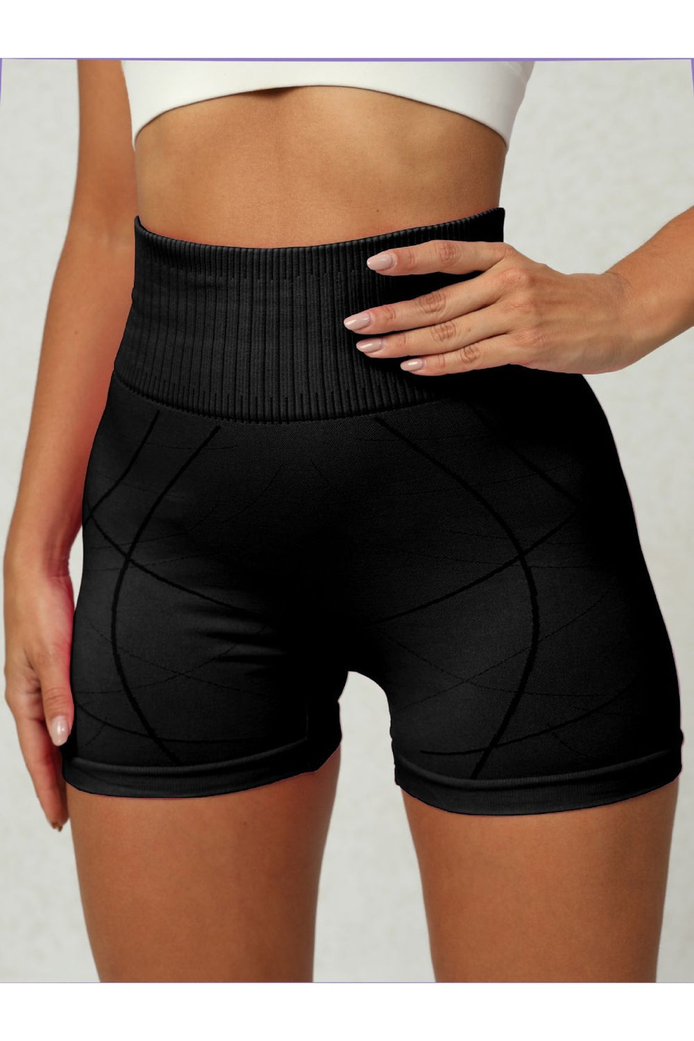 High Waist Active Shorts