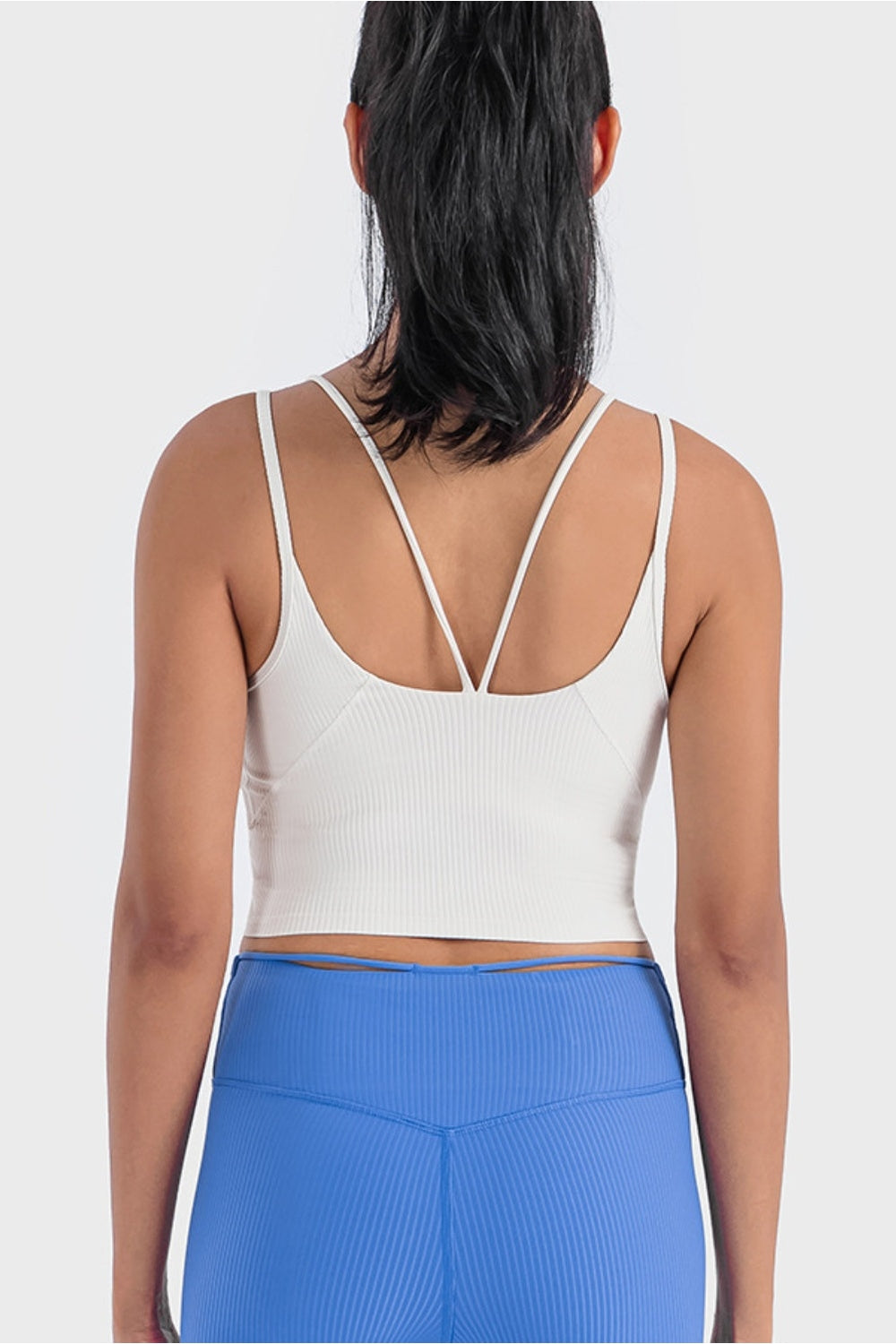 Millennia Double Strap Ribbed Sports Cami