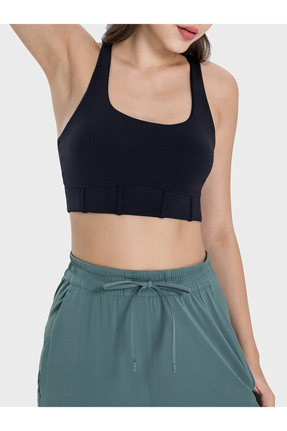 Millennia Square Neck Wide Strap Active Tank