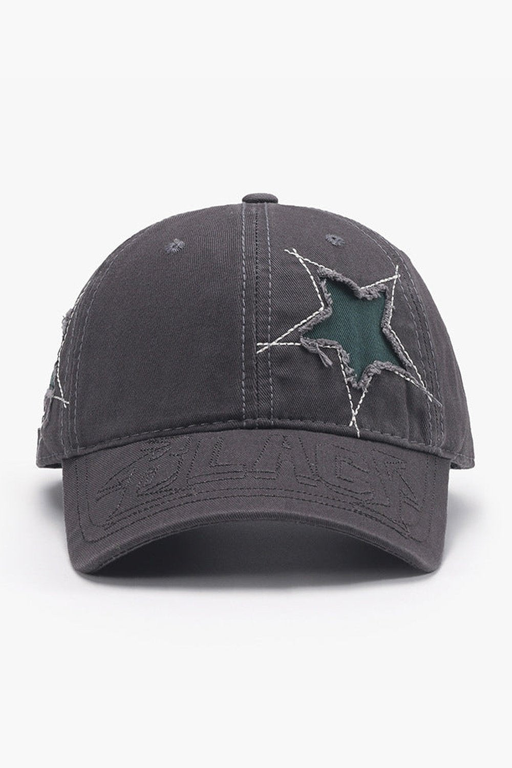 Adjustable Star Raw Hem Cap