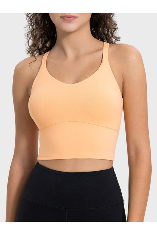 Millennia Crisscross Round Neck Active Tank