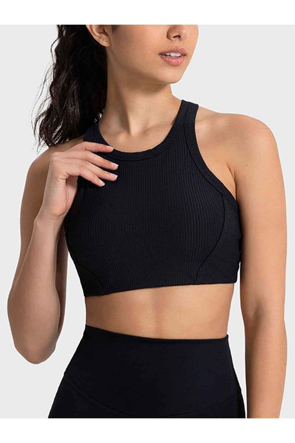 Millennia Wide Strap Cropped Sport Tank