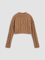 Solid Braided Sweater