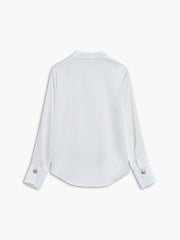 Leisure Button Up Pinstripe Oversized Shirt