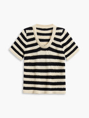 Stripe Crochet Shirt