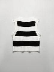 Contrast Stitch Stripe Tank Top