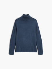Solid High Neck Knit Sweater