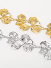 Vintage Alloy Leaf Design Necklace