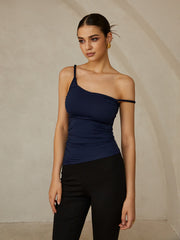 Asymmetrical Plain Cami Top