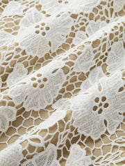 Semi-Sheer Double Layer Lace Cami Dress