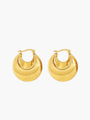 Golden Crescent Earrings