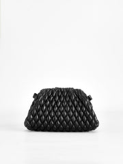 Rhombus Clutch & Shoulder Dumpling Bag