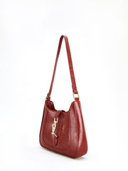 Magnet Closure Zipper Shoulder Bag