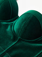Velvet Crop Corset
