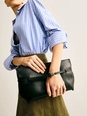 Belt-Decor Compartment Clutch Bag