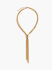 Knotted Y-Shaped Necklace
