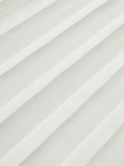 Two Tone Pleated Drawstring Dress