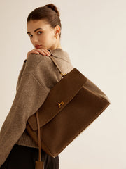 Utility Large Capacity Flap Shoulder Bag