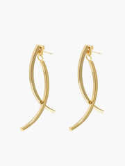 Geometric Stud Pendant  Earrings