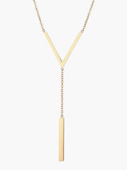 Geometric Pendant Chain Necklace