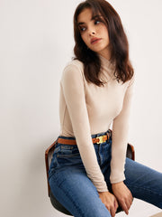 Cross Cross Neck Slim Jersey Top