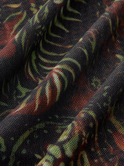 Retro Tye Dye Printed Mesh Dress