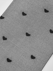 Heart-Pattern Sheer Tights