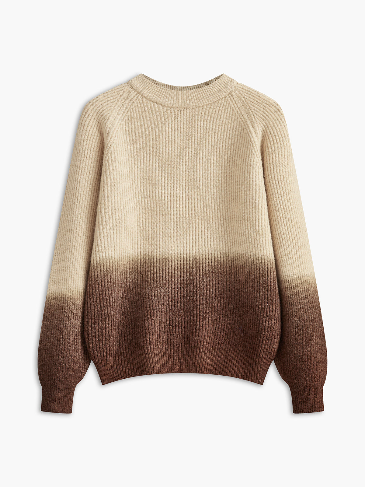 Color Block Ribbed Sweater