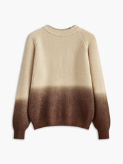 Color Block Ribbed Sweater