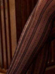 Hollow Floral Tights