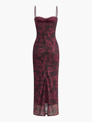 Floral Lace Slip Cami Dress
