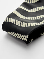 Wave Pattern Triangle Bikini Set