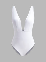 Deep V Plunge One-Piece Swimsuit