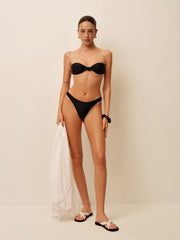 Knotted Bandeau Bikini Set