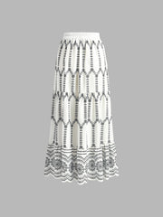Printed Sleeveless Tie Back Skirt Set
