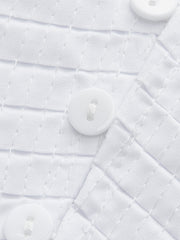 Pleated V-Neck Button-Detail Top