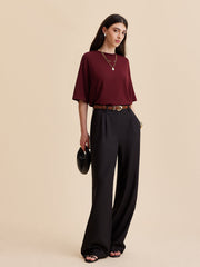 Split Back Tie Knot Top