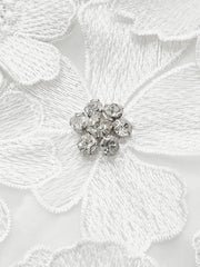 Semi-Sheer Embroidered Floral Sweetheart Corset