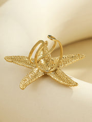 Golden Starfish Ring