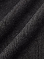 Mid-Waist Color Block Denim Pants