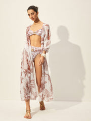 Floral Print Cover-Up Skirt