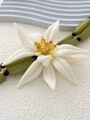 Floral Detail Beaded Bracelet