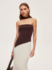 Halter Neck Knit Top