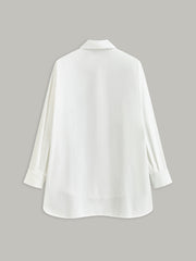 Long-Sleeved Shirt with Gold Buttons