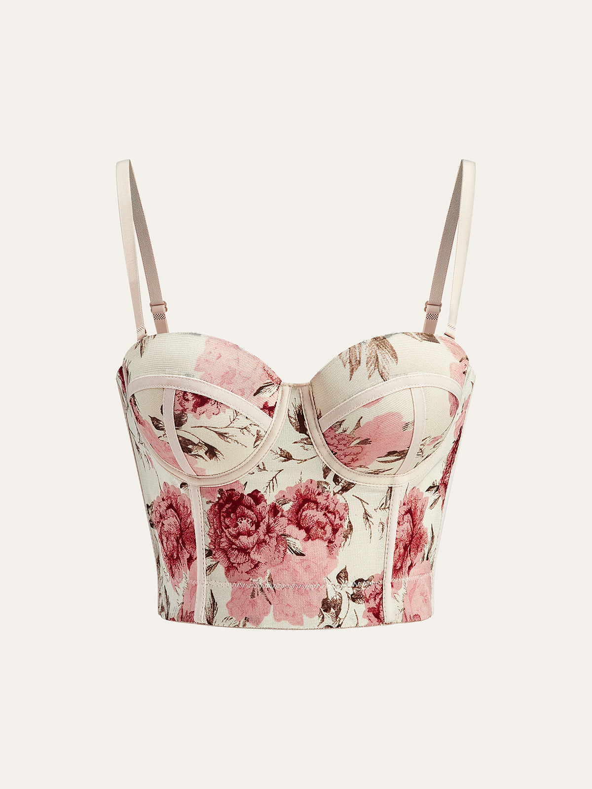 Floral Print Corset Top