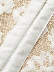 Strapless Floral Lace Corset Top