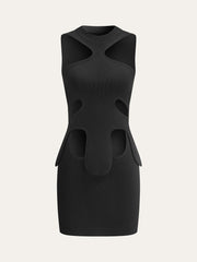 Cut-Out Halter Dress