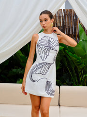 Floral Print Sleeveless Dress