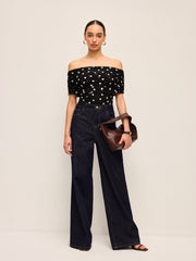 Polka Dot Off-Shoulder Bodysuit